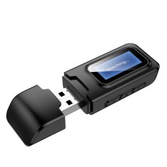 DrPhone X8 Draadloze 3 in 1 RX-TX- Bluetooth 5.0-Hifi -Audio-Ontvanger -Zender met Display – 3.5mm AUX-aansluiting USB-adapter