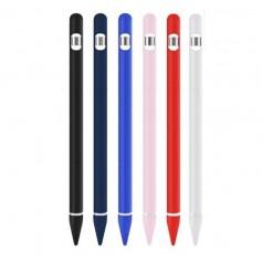 DrPhone P1 – 4 in 1 Stylus Siliconen Pouch Sleeve geschikt voor Apple pencil 1ste Genaratie - Wit