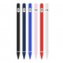 DrPhone P1 – 4 in 1 Stylus Siliconen Pouch Sleeve geschikt voor Apple pencil 1ste Genaratie - Grijs