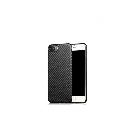 iPhone 7 / iPhone 8 - X-LEVEL 0.8mm Carbon fiber Textuur TPU Soft Case - Zwart