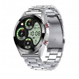 DrPhone Model Z - 454x454 Amoled Smartwatch - Always On Horloge - Strava - Bluetooth Bellen - Lokaal Audio - Zilver