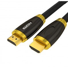 DrPhone Hi-Speed PRO® HDMI naar HDMI Kabel HDMI 2.0 - Gouden Connectoren -2 Meter - Audio + Video - 18GBPS - 3D/4K (60Hz