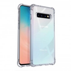 DrPhone Galaxy S10e TPU Hoesje - Siliconen Shock Bumper Case -Backcover met Verstevigde randen voor extra bescherming