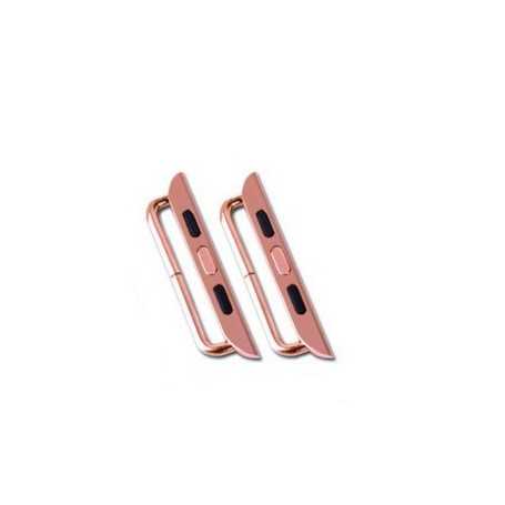 Apple Watch Adapter 38mm Stalen Band Connector (Set van 2) Limited Edition Rose Goud + Schroevendraaier Apple Watch Adapter 38mm Stalen Band Connector (Set van 2) Limited Edition Rose Goud + Schroevendraaier
