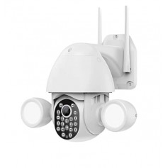 DrPhone IPCAM2 - Floodlight - 355° PTZ Beveiliging Camera – CCTV – 3MP Full HD – Bewegingssensor – Waterdicht - Tuya App 
