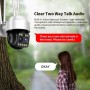 DrPhone IPCAM7 – PTZ IP Camera - Full HD 2MP - Binnen & Buitencamera – IP66 Waterdicht - 10 keer digitale vergroting