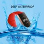 DrPhone FB1 TPU Siliconen Band - Geschikt voor Fitbit Charge 4 / Fitbit Charge 3 / 3 SE - Pols armband – Maat L - Grijs/Blauw