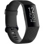 DrPhone FB1 TPU Siliconen Band - Geschikt voor Fitbit Charge 4 / Fitbit Charge 3 / 3 SE - Pols armband – Maat L - Zwart