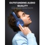 DrPhone ANC-E9 Pro - Noise Cancelling Koptelefoon - Bluetooth 5.0 AptX LL - Over-Ear - 60 uur Accu - Draadloos - Sonic Blauw