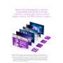 LUXWALLET® XC - 256 GB Micro SD Kaart - TF Klasse 10 - High Endurance - Snelle Gegevensoverdracht - Paars
