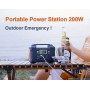 DrPhone PSG 200W Draagbare Solar Power Station - Generator - 220V - 151WH (40800MAh/3.7V) Met 2 DC/QC 3.0 & 2.4A