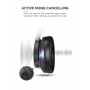 DrPhone ANC-E9 Pro - Noise Cancelling Koptelefoon - Bluetooth 5.0 AptX LL - Over-Ear - 60 uur Accu - Draadloos - Eclipse Zwart