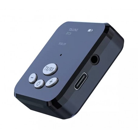 DrPhone BAZ1 – Bluetooth Audio Zender - Plug and Play – Krachtig – Zwart / Donker Blauw