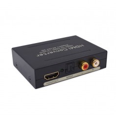 DrPhone HA3 HDMI 4Kx2K Audio Extractor - HDMI naar HDMI met Audio (Optische SPDIF + L/R Stereo) Adapter – Zwart