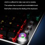 DrPhone AULA1 Mechanisch USB Bedrade Gaming Toetsenbord met Magnetische Polssteun & Bedieningsknop - Bruine schakelaar