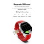 DrPhone SW16 Instinct - Smartwatch - 4G Sim / GPS / WiFi / Bellen / Video / 1.39 "HD-scherm - 8MP Camera - Android 9.1 - Zwart
