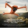 LUXWALLET Libra4 – FPV Drone Quadcopter - 25.2Km/h – WiFI GPS 1.2 KM – 2-As Gimbal - Full HD Camera + VR Bril - Oranje