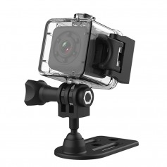 DrPhone SQ Series 3 - Mini WiFI Camera - 2MP Waterdichte Actioncam - Full HD 1920x1080 - Super Wide Lens 155° - Zwart