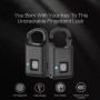 DrPhone Luxlock2 – Vingerafdruk Scan – Oplaadbare Elektrische Slot – 6 Maanden Stand By – Zwart