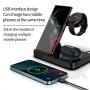 DrPhone LegendX 4-in-1 Draadloos Laadstation -15W – Geschikt voor Alle Qi Smartphones / Samsung Watch 5/ Active 2 / Galaxy Buds