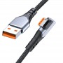 DrPhone SC6 6A 66W USB Type C Kabel – 90° Haakse Oplaadkabel – SuperCharge - Geschikt Voor SGP - 1M - Zwart