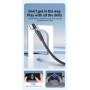 DrPhone SC6 6A 66W USB Type C Kabel – 90° Haakse Oplaadkabel – SuperCharge - Geschikt Voor SGP - 3M - Zwart