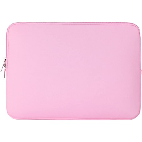 DrPhone SLV1 Universele 15.6 Inch Laptop Sleeve - Zachte Hoes met ritssluiting - Draagtas – Roze