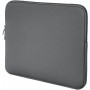 DrPhone SLV1 Universele 15.6 Inch Laptop Sleeve - Zachte Hoes met ritssluiting - Draagtas – Grijs
