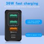 DrPhone HALO6 DELUXE - 20W 4 USB Poorten Snel Lader – USB-C PD 3.0/ - Thuislader- 5V 3A / 9V 2.2A - Universeel – Wit