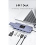 DrPhone MDX1- USB 3.2 GEN2 Hub + HDD Extra Opslag Laptop - NVME M.2 SSD - HDMI 4K60hz - SD/Micro SD - PD 100W Dock