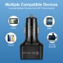DrPhone QC11 48W 6-poorts USB Snelle Autolader – 1 X QC3.0 - Qualcomm 3.0 - 6 multipoort USB-oplader – Universeel - Zwart