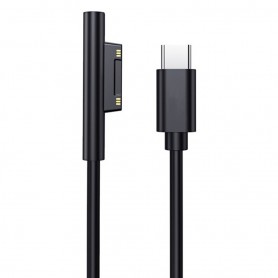 DrPhone SPA2 - USB-C naar Surface Kabel - 15V3A Power Delivery – 1.5M - Zwart
