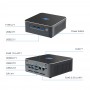 Elementkey iON5-X - Intel i9 Krachtige Mini PC – 32GB RAM - Computer – 1000GB SSD – Intel Iris XE – Windows 11 PRO