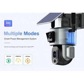 DrPhone SolarX - 2,4GHz - Camera – 4K UHD 8MP – 10X Zoom – Pan / Tilt – Zonne Energie – Audio – Beveiligingscamera