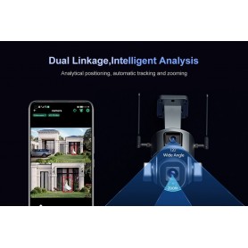 DrPhone SolarX - 2,4GHz - Camera – 4K UHD 8MP – 10X Zoom – Pan / Tilt – Zonne Energie – Audio – Beveiligingscamera