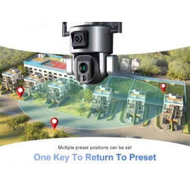 DrPhone SolarX - 2,4GHz - Camera – 4K UHD 8MP – 10X Zoom – Pan / Tilt – Zonne Energie – Audio – Beveiligingscamera