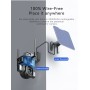DrPhone SolarX - 2,4GHz - Camera – 4K UHD 8MP – 10X Zoom – Pan / Tilt – Zonne Energie – Audio – Beveiligingscamera