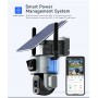 DrPhone SolarX - 4G Sim - Camera – 4K UHD 8MP – 10X Zoom – Pan / Tilt – Zonne Energie – Audio – Beveiligingscamera