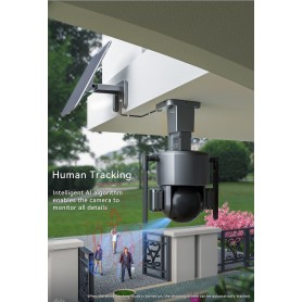 DrPhone SolarX - 2,4GHz - Camera – 4K UHD 8MP – 10X Zoom – Pan / Tilt – Zonne Energie – Audio – Beveiligingscamera