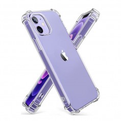 DrPhone TPU Hoesje - Siliconen Bumper Case – Schokbestendig - Geschikt voor iOS Smartphone 14 - Transparant