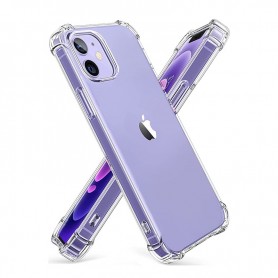 DrPhone TPU Hoesje - Siliconen Bumper Case – Schokbestendig - Geschikt voor iOS Smartphone 14 - Transparant