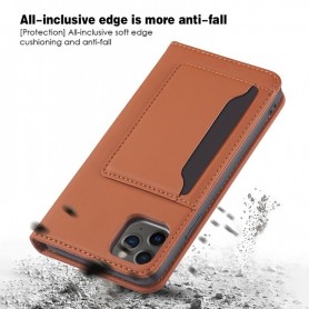 DrPhone FPC1 – Flip Cover Hoesje – Magnetische Sluiting – 3 Kaartsleuven – Compatibel Met IPhone 14 Plus – Zwart