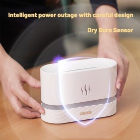 DrPhone Atmosphere1 – Aroma Luchtbevochtiger – Stille Rustgevende Luchtbevochtiger Met Ledverlichting - Wit