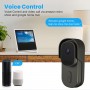 DrPhone LM4-A – Camera Deurbel Met Binnenbel – Alexa & Google Assistant – Camera Deurbel Met Mobiele App - Zwart