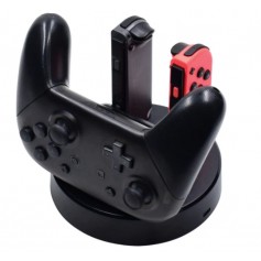 DrPhone NSJCD03 Oplaad Dock – Pro Controller Lader – Stand Lader voor joy controller geschikt voor Nintendo Switch