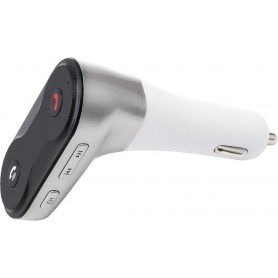 DrPhone FM8 – Bluetooth FM Speler Auto MP3 – Carkit Autolader – Micro SD + USB Stick - AUX 3.5mm – Handsfree Bellen – Zwart