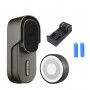 DrPhone LM4-A – Camera Deurbel Met Binnenbel – Alexa & Google Assistant – Camera Deurbel Met Mobiele App - Zwart