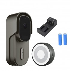 DrPhone LM4-B – Camera Deurbel Met Binnenbel – Alexa & Google Assistant – Camera Deurbel Met Mobiele App - Zwart