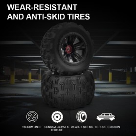 DrPhone RCX4 - RC 1:16 Auto 4WD – 55 km/h Bestuurbare Hyper Buggy – 4WD Buggy Met 2,4GHZ Controller – Rood