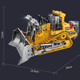 DrPhone RCBD - RC 1:20 Bulldozer – 9 Kanaal Bulldozer – Bestuurbare Mini Bulldozer – Radio Control Bulldozer – Geel